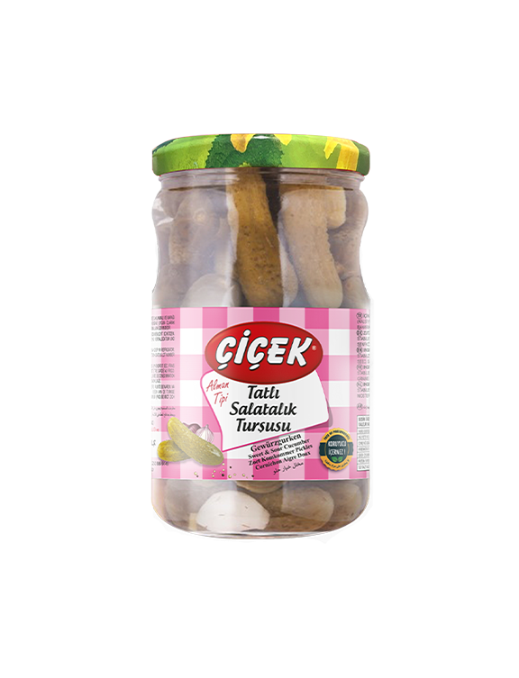 Eingelegte Gurken im 720-cc-Glas