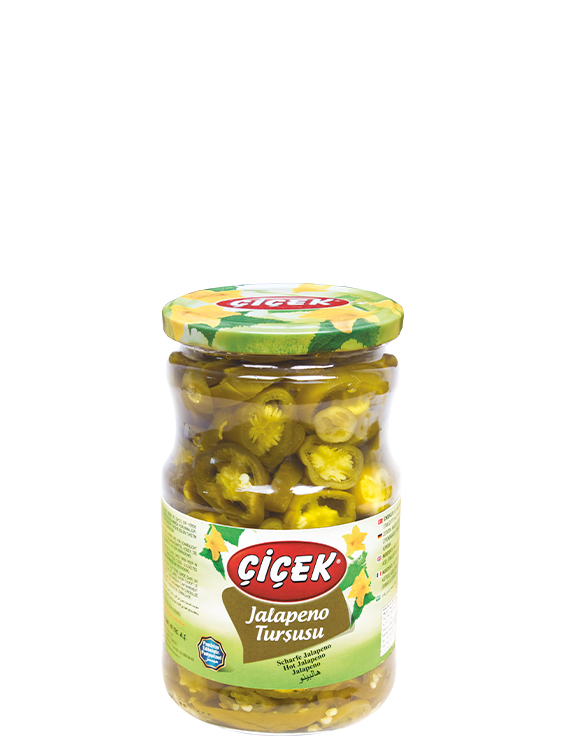 Jalapeño-Peperoni im 720-cc-Glas